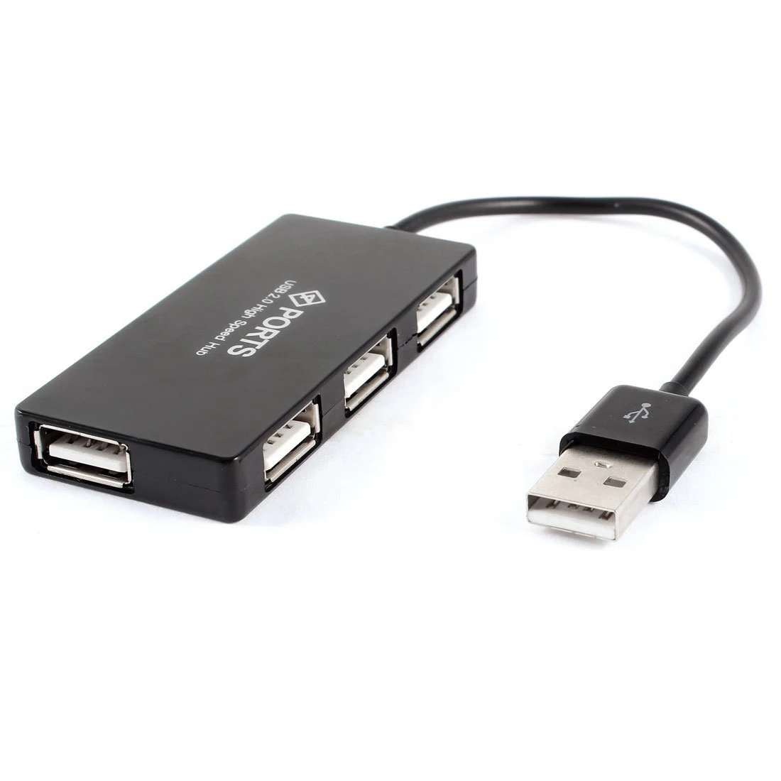 

Centechia 15cm High Speed 4-port USB 2.0 Hub Mini Ultra-thin Splitter Cable Adapter USB Hub For PC Laptop Black/White Hot Sale