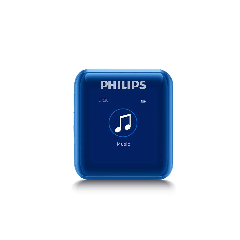 Philips HIFI MP3 плеер Спорт 128 Гб Поддержка tf-карты тип-c OTG студенческое обучение DSD музыка Decording SA2816 - Цвет: Синий