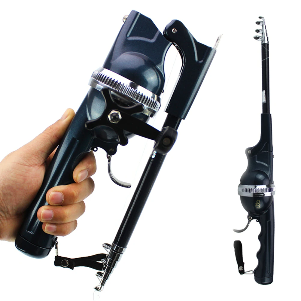

Fishing Gear Folding Pocket Fishing Pole Telescopic Rod with Fishing Line Portable Fish Rod