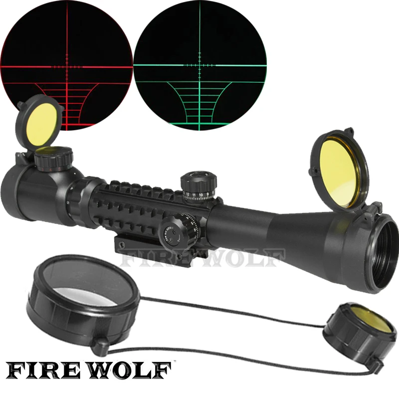 

FIRE WOLF 3-9X40 EG LLL Scope Air Rifle Gun Riflescope Outdoor Hunting Telescope Sight Reflex SNIPER Scope Gun With Yellow Cover