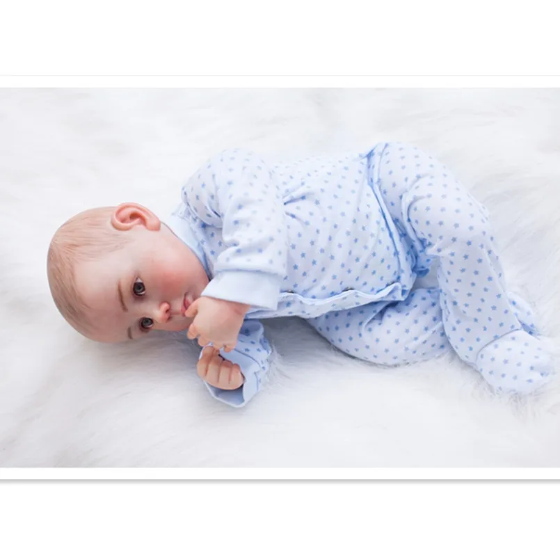 19 Inch Real Reborn Babies Newborn Toys for Girls Children Birthday Gifts,Realistic Reborn Baby Dolls with Clothes