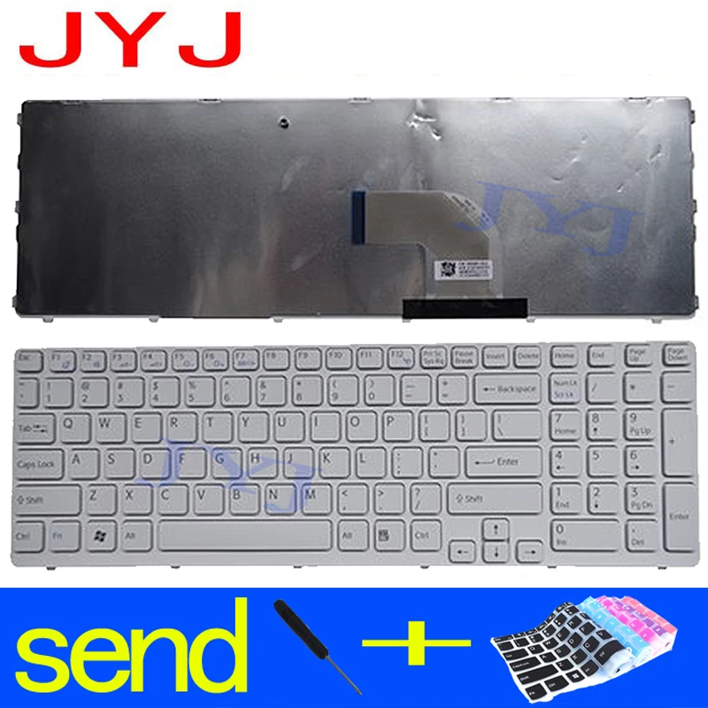 Новинка Клавиатура для ноутбука SONY VAIO SVE15 SVE-15 SVE 15 отправить прозрачная защитная