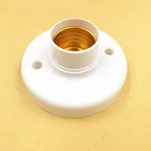 10 шт. E27 лампы Стандартный прикручиваемая цилиндрическая гнездо AC250V 6A E27 гнездо Пластик свет подставка для лампы светодиодный светильник старения Цоколь для проверки гнездо для