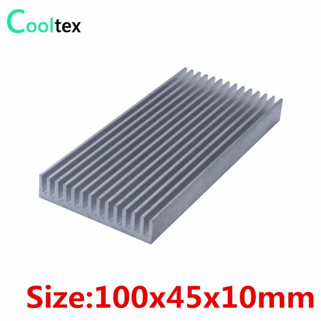 Cheap 100% new 100x45x10mm Aluminum heatsink radiator heat sink for chip LED computer 's component  heat dissipation cooling