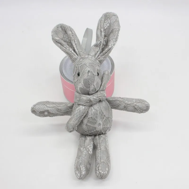 Lace Wishing Rabbit Toys Special Cute Bunny Rabbits Dolls Key Bag Pendants Cartoon Flower Wedding Party Decor 10pcslot (8)