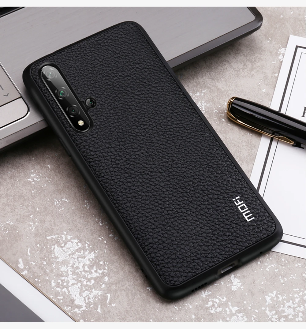 Чехол MOFi для Honor 20 Pro чехол Huawei 20pro задний корпус из тпу искусственная кожа мягкий