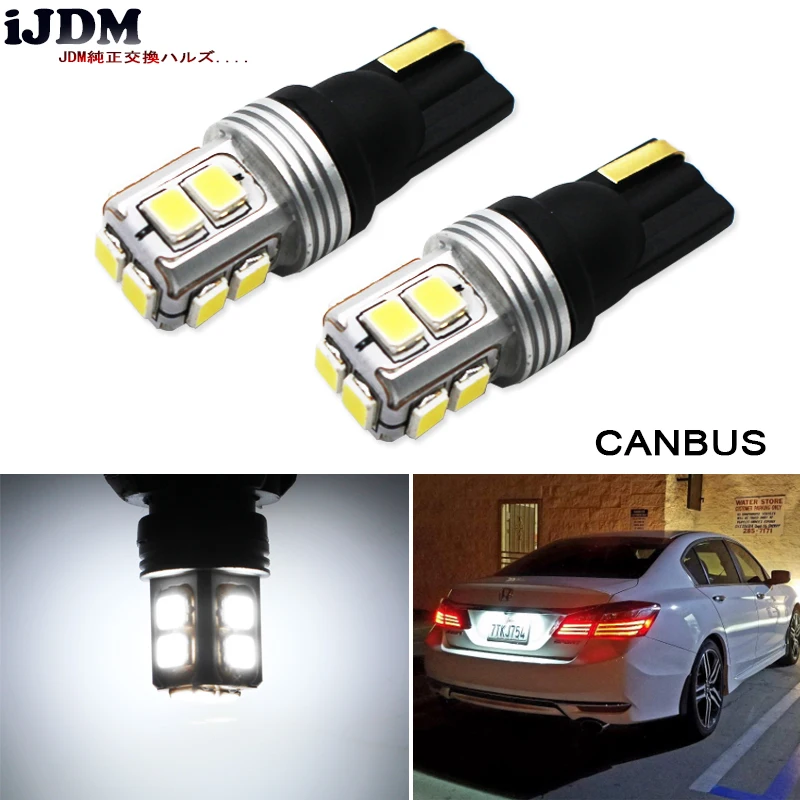 IJDM супер яркий T10 светодиодный Canbus без Ошибок W5W 168 194 Автомобильный светильник для