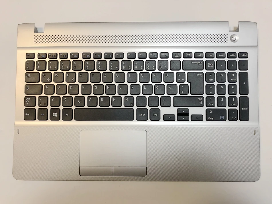 

Germany QWERTZ Deutsch Tastatur for Samsung ATIV Book2 NP270E5E NP275E5E silver palmrest+touchpad BA75-04430C BA59-03271C