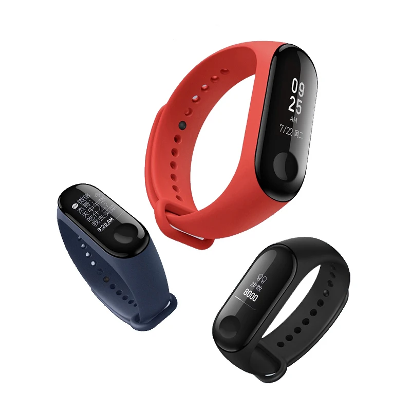 Оригинальный Смарт браслет Xiaomi Mi Band 3 глобальная версия многоязычный смарт Miband OLED