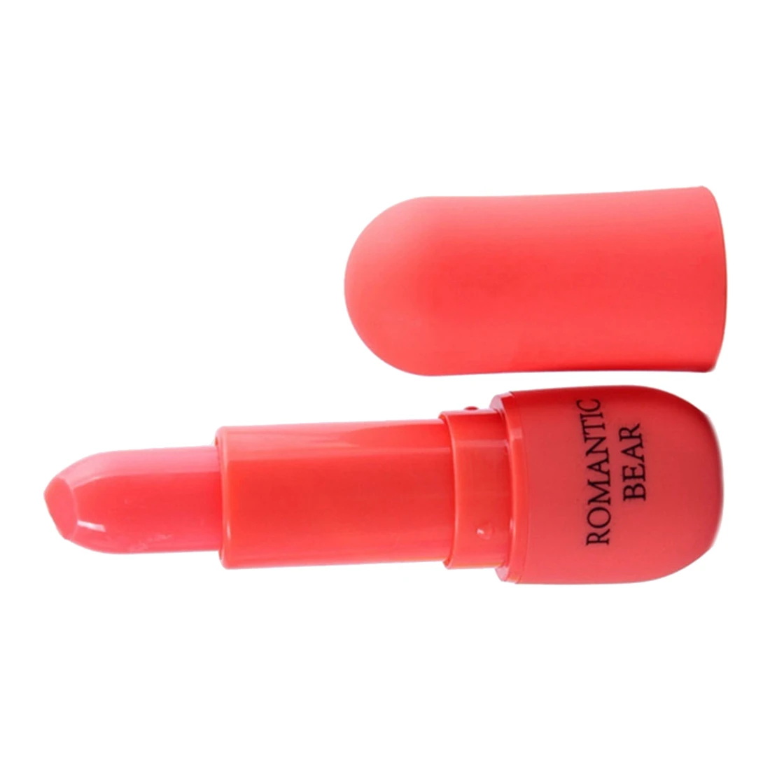 

HHFF Romantic Bear Best Beauty Cosmetic Makeup Bright Lipstick Matte Tube Color Changing Lipstick, Orange