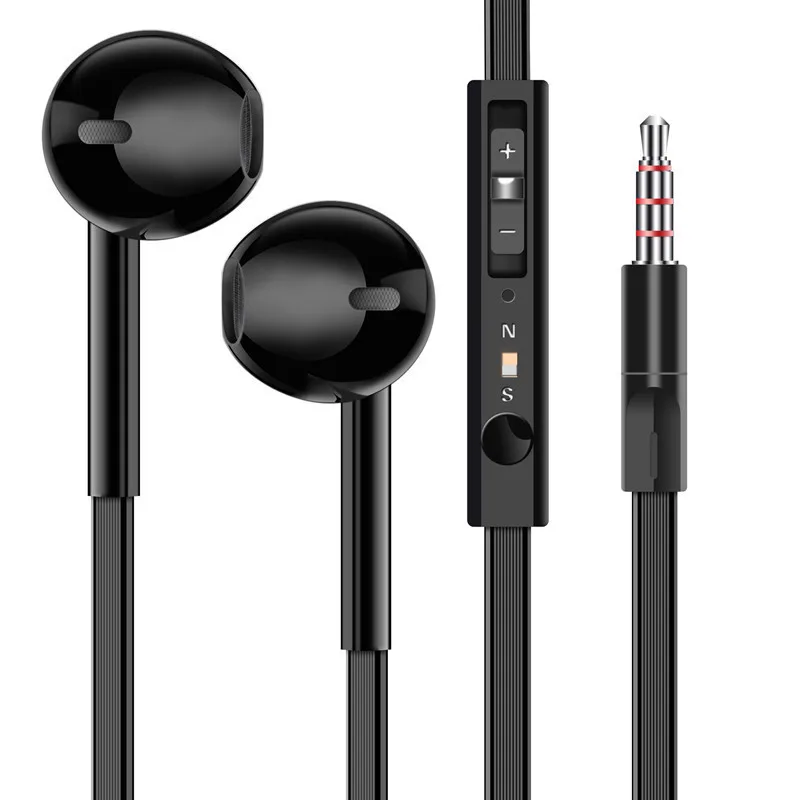 Наушники EARDECO с плоским проводом наушники вкладыши басами Hi Fi проводные 3 5 мм для