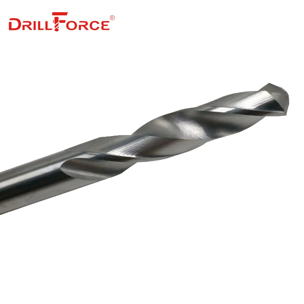 Drillforce 1 шт. 3 мм-20 мм x 150 мм OAL твердосплавные сверла набор, яркий Круглый хвостовик, спиральная флейта твист сверло для металла