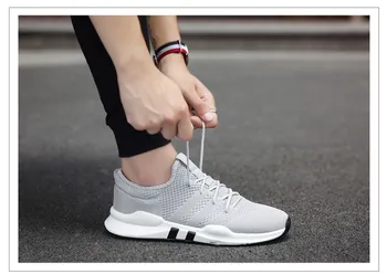 

Hot Sale Spring Autumn High Quality Men Casual Shoe Fashion Brand Soft Breathable Lace-up Male Shoes Five colors plus size 39-45