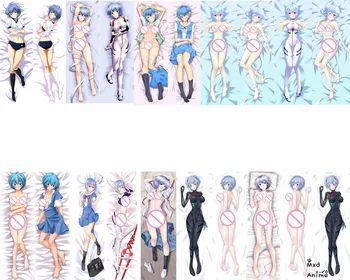 

Japanese Anime NEON GENESIS EVANGELION Ayanami Rei Asuka Langley Soryu Dakimakura throw pillow cover hugging Body pillowcase