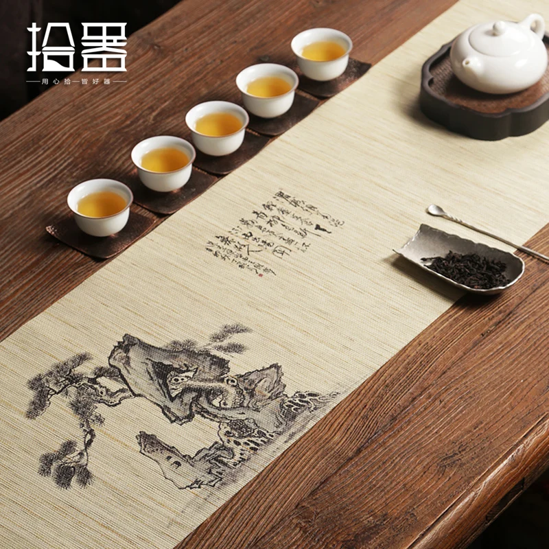 Hand painted Tableware Kitchen Table Mat Placemats Waterproof Dining Pads Bowl Coaster Decoration Home Organization Accessories