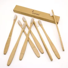 DR. PERFECT 24 шт./лот тонкая шея бамбуковая Зубная Щетка Оптом Экологичная деревянная бамбуковая зубная щетка для ухода за полостью рта