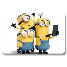 Миньоны Taks фото печать передней двери коврик пол кораллового флиса 40x60 см Коврик для улицы внутри Добро пожаловать