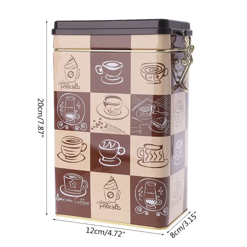 Металлическая квадратная коробка для конфет, жестяная герметичная коробка для хранения конфет, монет, кофе, чая, чехол, держатель, свадебный подарок