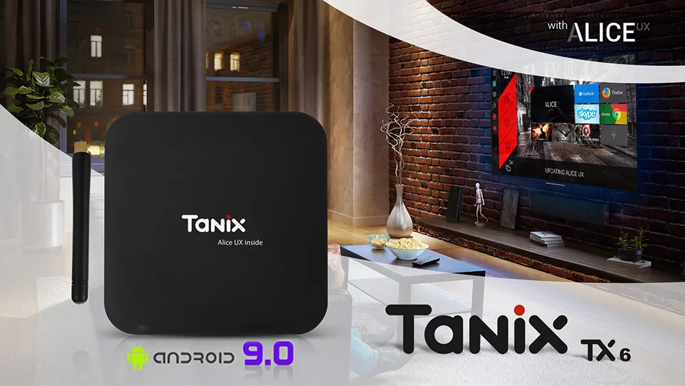 Tanix TX6 Android 9,0 ТВ-приставка Allwinner H6 Четырехъядерный 4G 32G/64G 2,4G+ 5G Wifi ТВ-приставка 4K HD BT 4,1 Google Smart медиаплеер