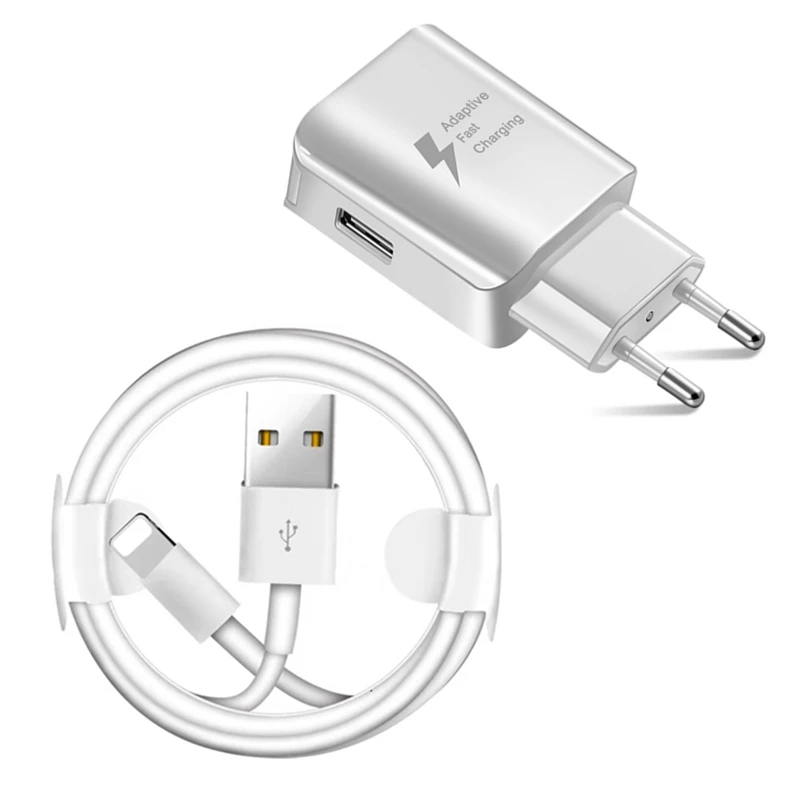 كيت كابل يو اس بي + USB سريع شاحن آيفون 7 8 زائد X XR XS ماكس 5 S 6 S 1 m طول USB كابل شحن الاتحاد الأوروبي التوصيل السفر الجدار شاحن كيت كابل يو اس بي + USB سريع شاحن آيفون 7 8 زائد X XR XS ماكس 5 S 6 S 1 m طول USB كابل شحن الاتحاد الأوروبي التوصيل السفر الجدار شاحن