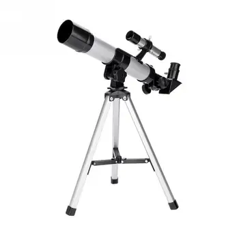 

Introductory Astronomical Telescope F40400 Upgraded Version with Star search Lens HD High-Power Single Lens Cone Silver Color