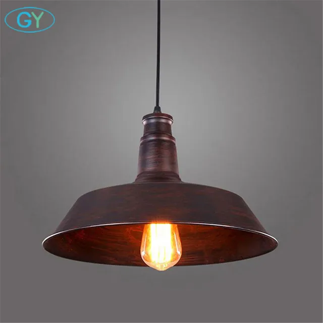 Vintage Rustic Metal Led Pendant Lamp Edison Lights Retro Vintage Rustic Metal Led Pendant Lamp Edison Lights Retro Re Hanging Lampe Fixture Lighting