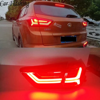 

1Pair Car Taillight Tail Lights Assembly Turn Signals Brake Reverse Lamp Kit Lights Rear For Hyundai Creta IX25 2015 2016 2017
