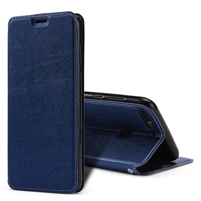 For Huawei honor 7C 7A Case Honor7C Case Russia AUM-L41 Stand Flip leather Phone Cases For Huawei honor 7C 7A Case 7 C 7A Cover - Цвет: Blue