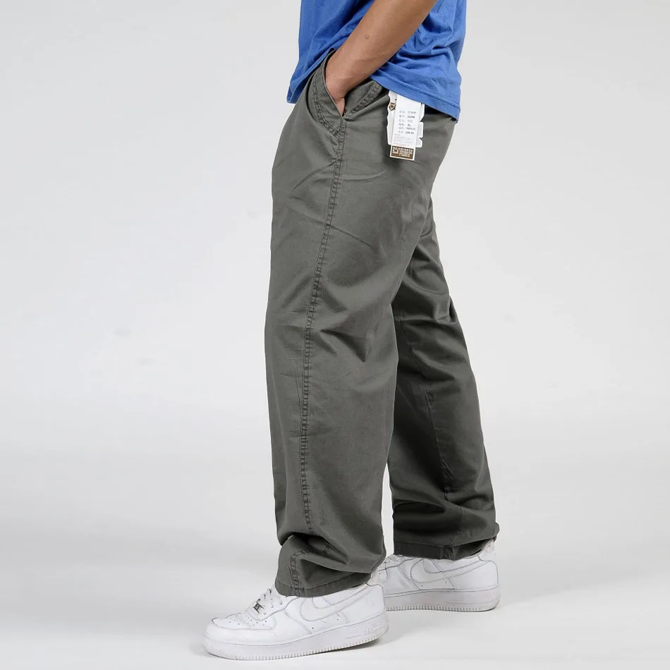 cargo pants with straps Summer Men Harem Cargo Pants Big Tall Men Casual Many Pockets Loose Work Pants Male Straight Trousers Plus Size 4XL 5XL 6XL tan cargo pants