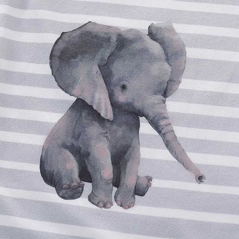cute elephant stripes rompers (7)