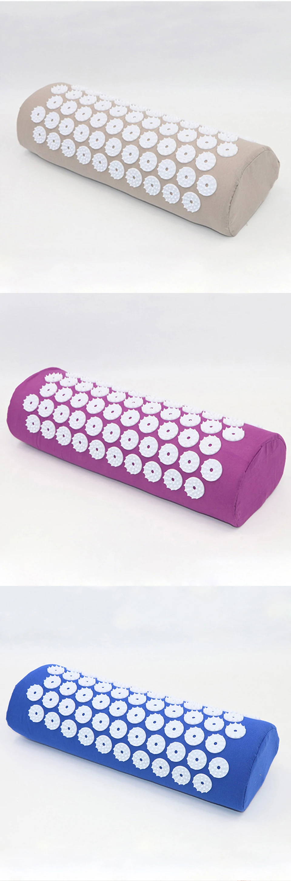 Massager Cushion Acupuncture Sets Relieve Stress Back Pain Acupressure Mat/Pillow Massage Mat Rose Spike Massage and Relaxation