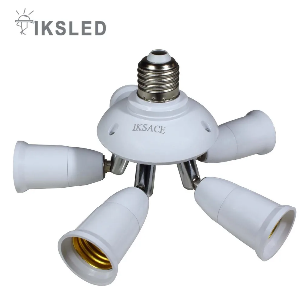 Buy e27 splitter e27 extension light socket splitter 5