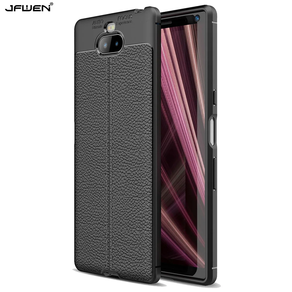 

JFWEN Luxury Silicone Case For Sony Xperia 10 Plus Case Shockproof Soft TPU Back Shell For Sony Xperia 10 Phone Case Cover