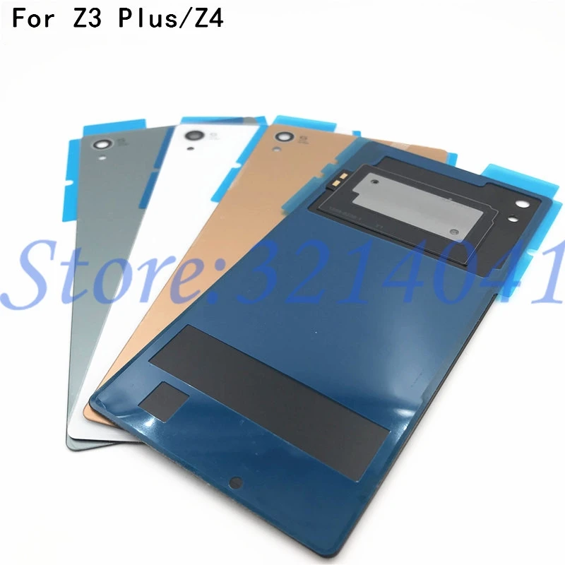 10 шт./лот для Sony Xperia Z3 Plus Z4 E6553 стеклянная задняя крышка батарейного отсека корпус