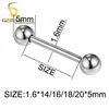 G23titan One Piece Free Shipping! G23 Titanium Straight Barbell Tongue Rings Body Piercing Jewelry SGS Certification ► Photo 2/6
