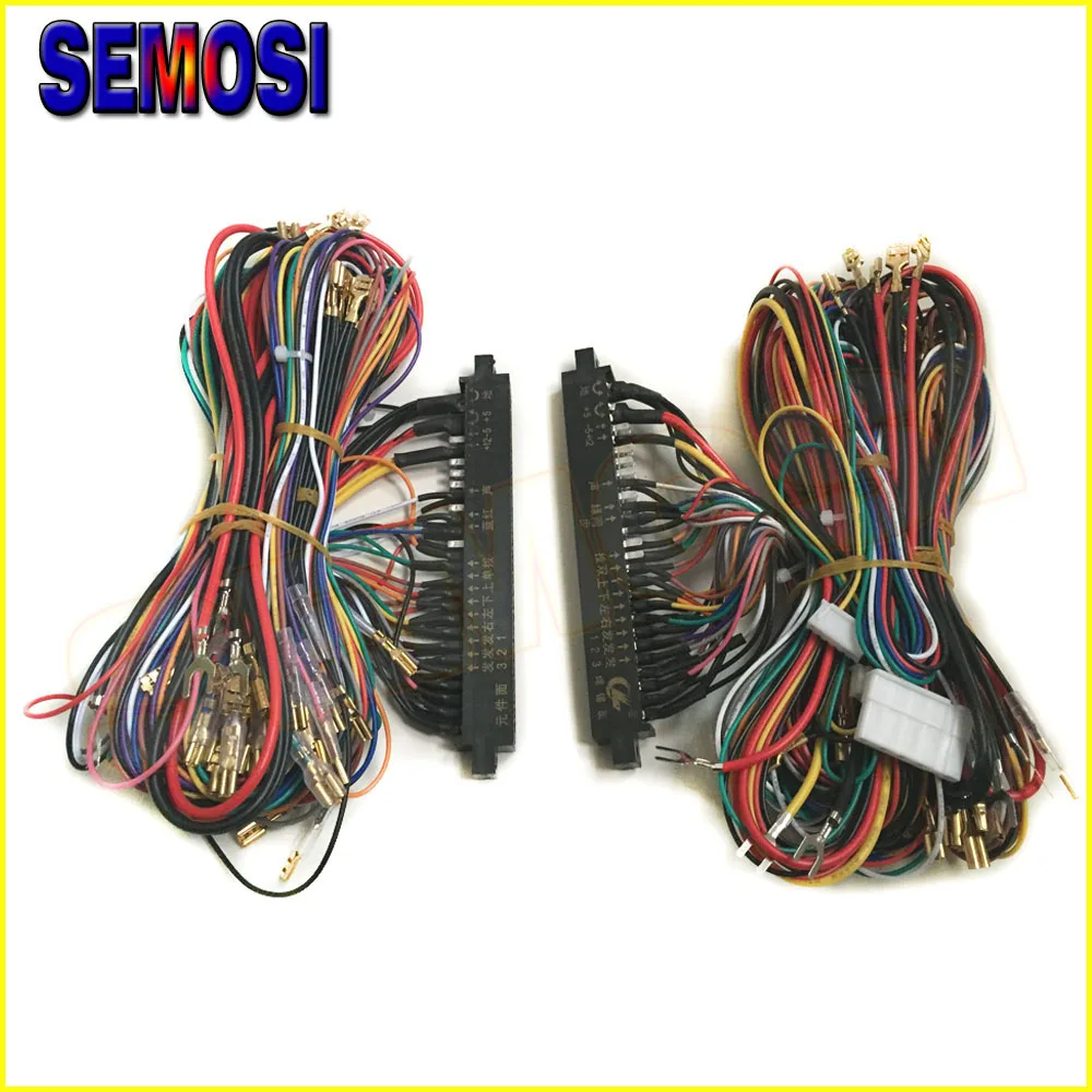 28 pin жгут проводов для JAMMA с 5,6 кнопками провода кабель для аркадный шкаф для игрового автомата аксессуары