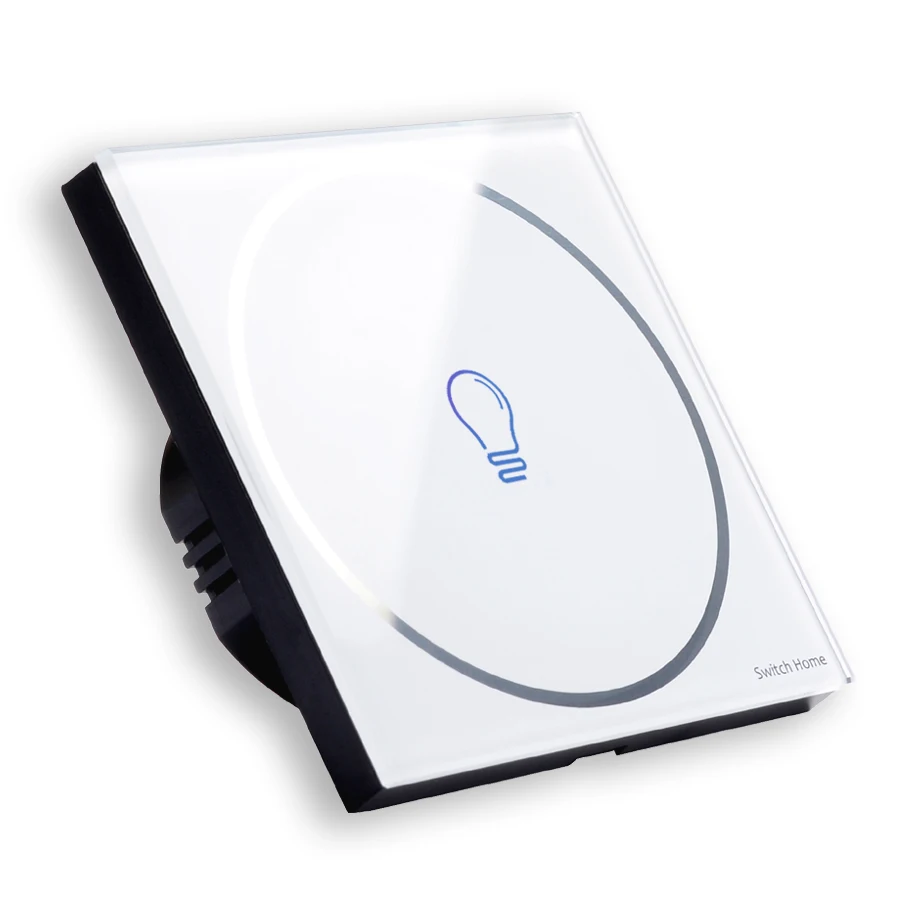 Цена 1 банда сенсорный выключатель, беспроводной пульт дистанционного управления Сенсорный переключатель, ЕС Великобритания стеклянная панель ...