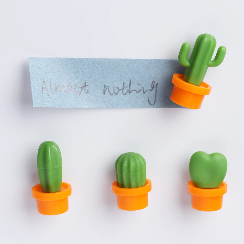 

6PCS/Lot Fridge Sticker Simulated Bouquet Flower Succulent Plant Fridge Magnet Magnetic Potted Plant for Home Wall Decoration