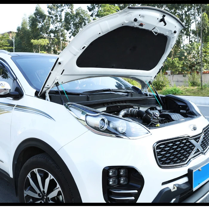 

JY 2x Engine Cover Support Rod Hydraulic Hood Jackstay Car Styling Cover Accessories For Kia Sportage QL 2015 up