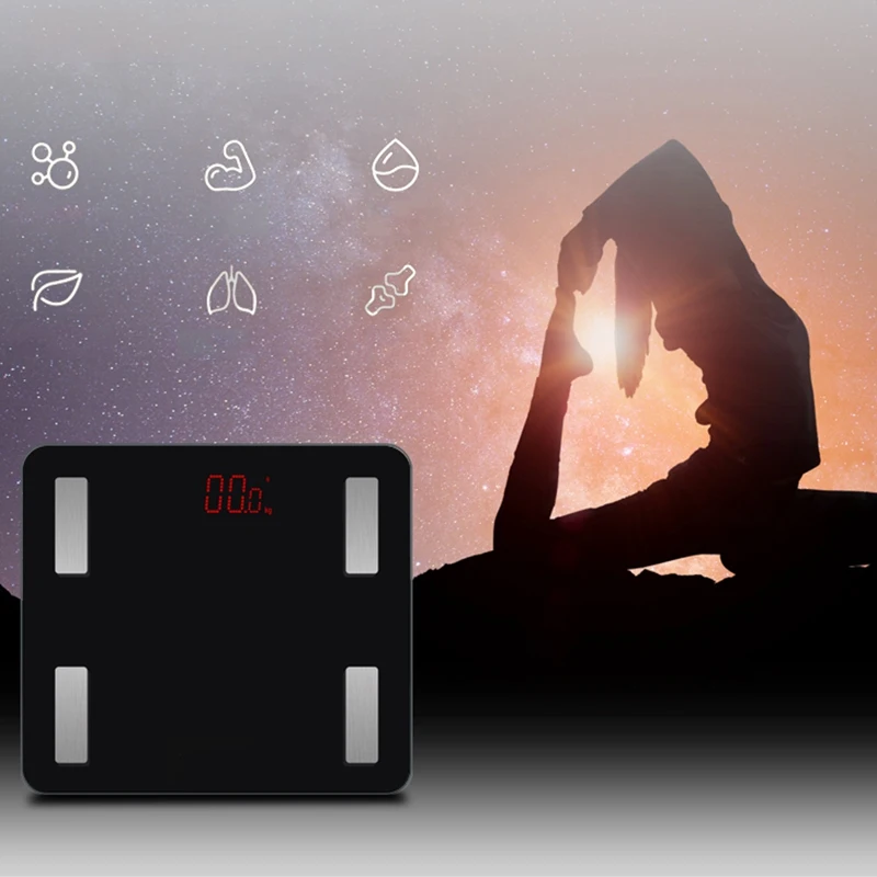 Bluetooth весы с определением жира в организме 330Lb смарт-цифровые весы для ванной для Вес, анализатор состава тела для Ios Android App, Bmi, Amr и т