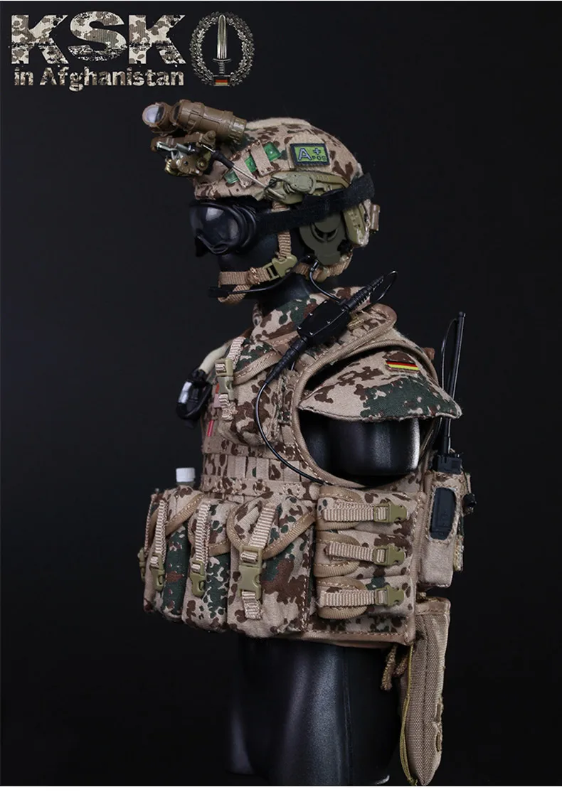 1/6 шкала Мужская фигурка кукла немецкий солдат KSK in Afghanistan 1" фигурка Коллекционная кукла пластиковая модель игрушки A0439