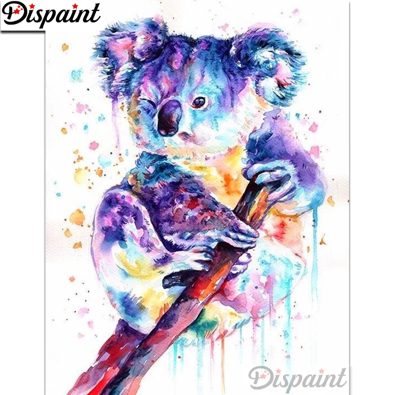 

Dispaint Full Square/Round Drill 5D DIY Diamond Painting "Color sloth" Embroidery Cross Stitch 3D Home Decor A12182