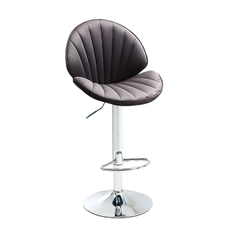 Creative Lifted Bar Chair Household High Stool with Backrest and Footrest Rotated Dining Chair Ergonomic Stable Commercial Chair