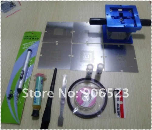 

free shipping XBOX 90mm reball station and stencils 9 in 1 BGA reballing kit