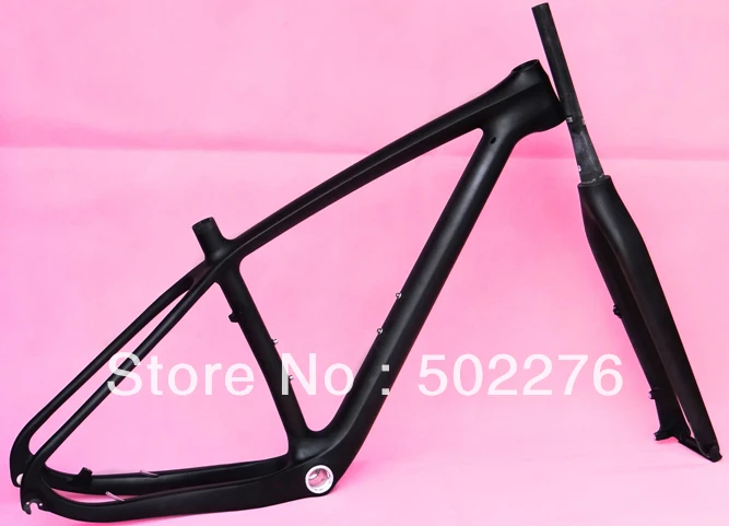 Полный углерода Мэтт матовая MTB 2" колеса горного велосипеда Велосипедный Спорт 29er BSA Рамки и Вилы: 15.5", 17.", 19"(подарок: гарнитура
