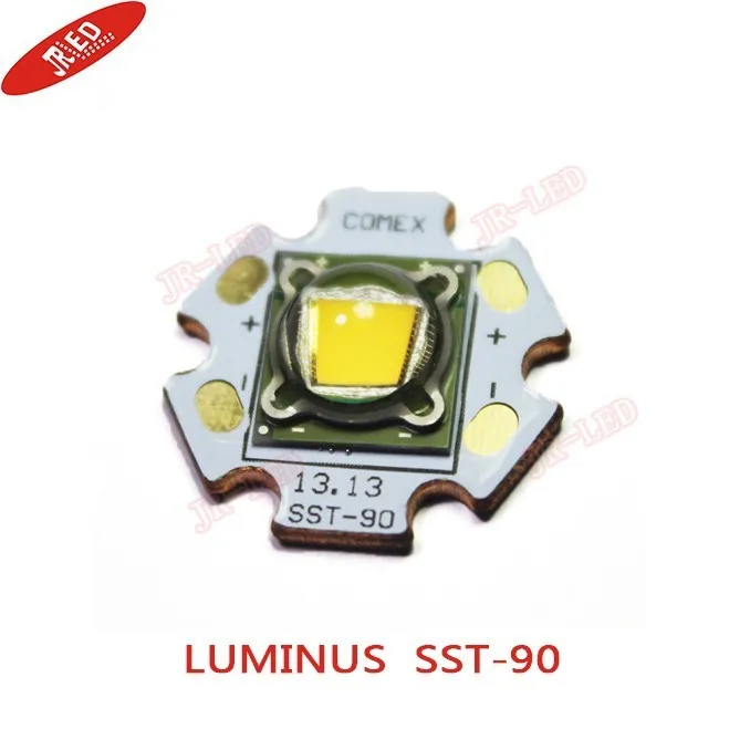 1 шт. Luminus SST-90 30 Вт светодиодный излучатель 2250LM белый 6500 к синий 460NM теплый белый 3000 К модуль PCB 20 мм медь для DIY фонарик Тор