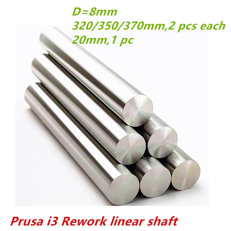 

Free Shipping 8mm linear shaft linear rod : 320mm 350mm 370mm long harden chromed plated for 3D printer cnc parts