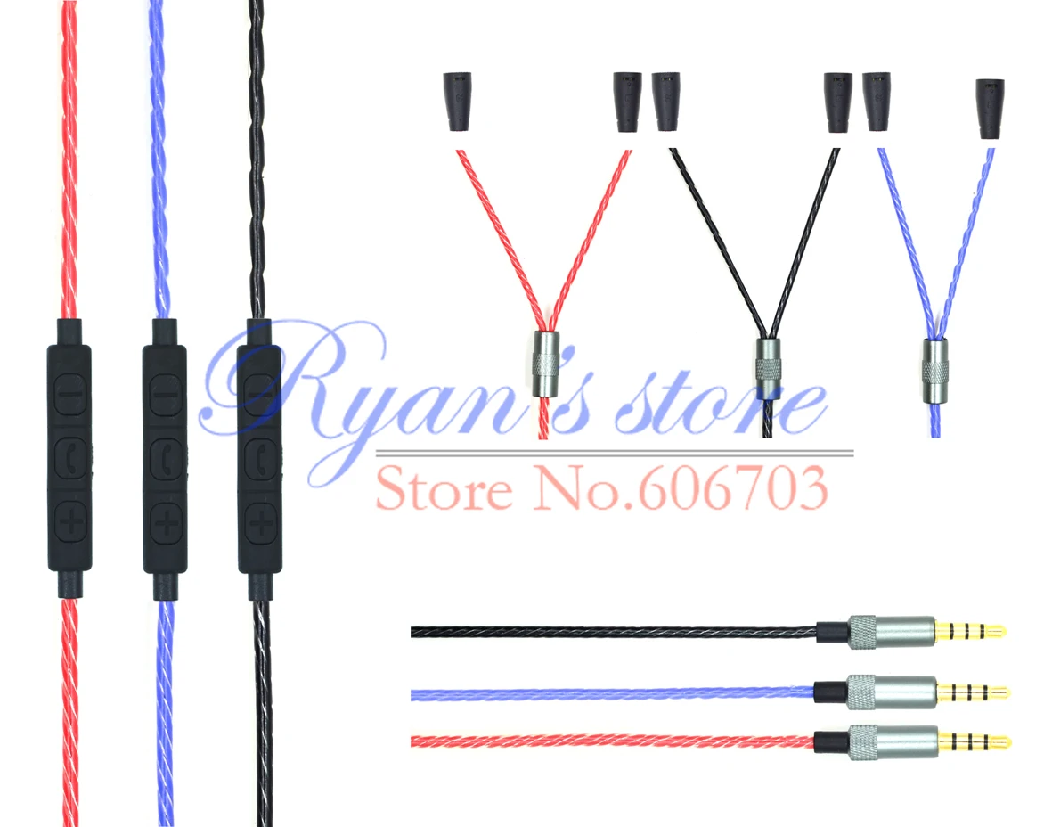 

Replacement Audio cable Cord wire with remote and mic for sennheiser IE8 IE80 IE8I IE80I HEADPHONE