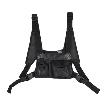 

Outdoor Fishing Hunting Backpack Tactical Chest Rig Pouch Hunting Daypack Waterproof Waist pouch Walkie-talkie tactical package