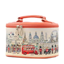 Большой Ёмкость Искусственная кожа Макияж сумка дорожная сумка для хранения Женщины Косметические Сумки Макияж Чехол молния закрытия